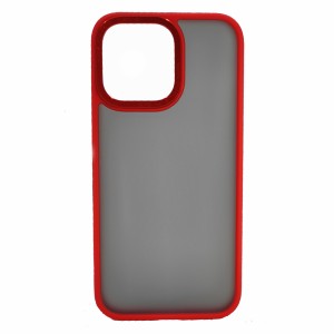 Nettech Apple iPhone 14 Pro Max Uyumlu Kamera Metal Çerçeve Seri Arka Koruma Kılıf (Kırmızı) NT-96770