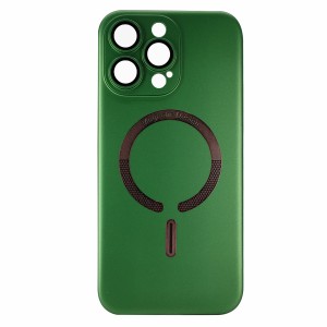Nettech Apple iPhone 14 Pro Max Uyumlu Lüx MagSafe Arka Koruma Kılıf (Yeşil) NT-96896