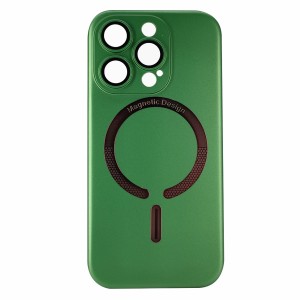Nettech Apple iPhone 14 Pro Uyumlu Lüx MagSafe Arka Koruma Kılıf (Yeşil) NT-96891