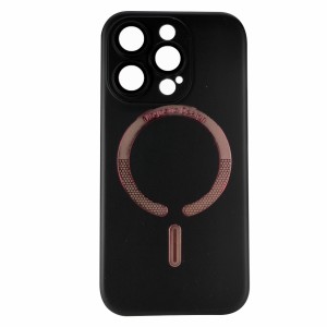 Nettech Apple iPhone 14 Pro Uyumlu Lüx MagSafe Arka Koruma Kılıf (Siyah) NT-96888