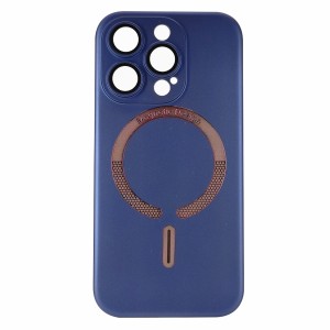 Nettech Apple iPhone 14 Pro Uyumlu Lüx MagSafe Arka Koruma Kılıf (Mavi) NT-96889