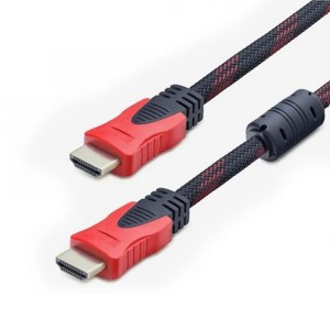 Hadron HDX2017 İp Örgü 1000 Cm Hdmi Kablo (Kırmızı) NT-97679