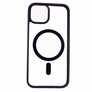 Nettech Apple iPhone 14 Uyumlu Orjin Case MagSafe Manyetik Arka Koruma Kılıf (Mor) NT-96722
