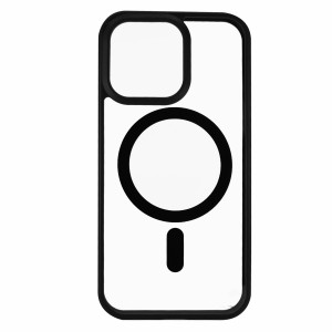 Nettech Apple iPhone 13 Pro Uyumlu Orjin Case MagSafe Manyetik Arka Koruma Kılıf (Siyah) NT-94737