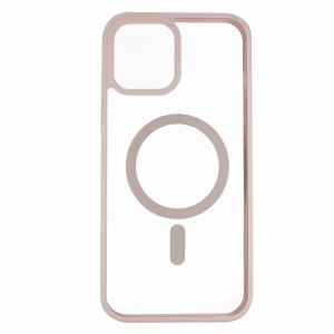 Nettech Apple iPhone 12 Pro Max Uyumlu Orjin Case MagSafe Manyetik Arka Koruma Kılıf (Pembe) NT-94729