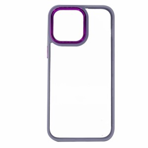 Nettech Apple iPhone 14 Pro Max Uyumlu Soft Akrilik Seri Arka Koruma Kılıf (Lila) NT-97721