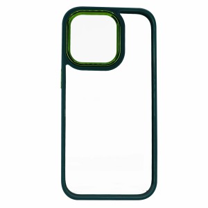 Nettech Apple iPhone 14 Pro Uyumlu Soft Akrilik Seri Arka Koruma Kılıf (Yeşil) NT-97713