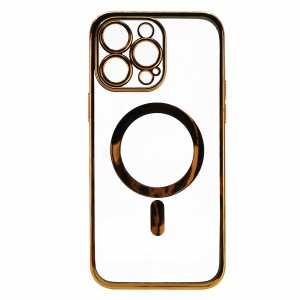 Nettech Apple iPhone 14 Pro Max Uyumlu Orjin Case MagSafe Manyetik Arka Koruma Kılıf (Gold) NT-98392