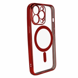 Nettech Apple iPhone 13 Pro Uyumlu Magsafe Arka Koruma Kılıf (Kırmızı) NT-98398