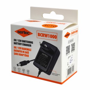 Sertec BCRV1000 1000 mAh Batarya ve Akü Şarj Aleti (Siyah) NT-98426