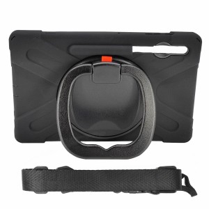 Nettech Samsung Galaxy T970 Tab S7 Plus 12.4 İnc Uyumlu Armor 360 Arka Koruma (Siyah) NT-95960