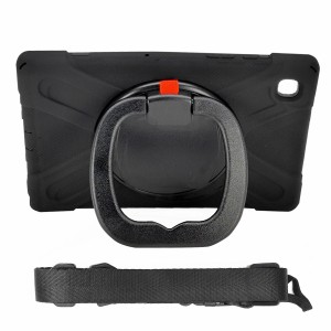 Nettech Samsung Galaxy Tab A7 SM-T500 10.4 inç Uyumlu Armor 360 Arka Koruma (Siyah) NT-95966
