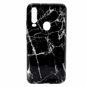 Nettech General Mobile GM20 Pro Uyumlu Mermer Desenli Arka Koruma Kılıf (Siyah) NT-98552