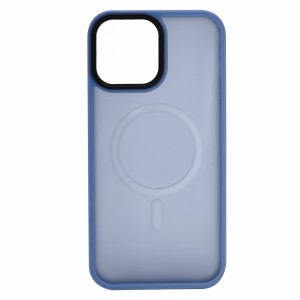 Nettech Apple iPhone 13 Pro Uyumlu Mat Renkli MagSafe Arka Koruma Kılıf (Lila) NT-96328