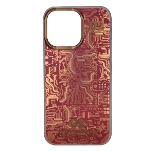 Nettech Apple iPhone 14 Pro Max Uyumlu Motifli Arka Koruma Kılıf (Kırmızı) NT-96859