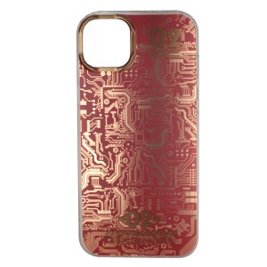 Nettech Apple iPhone 14 Plus Uyumlu Motifli Arka Koruma Kılıf (Kırmızı) NT-96867
