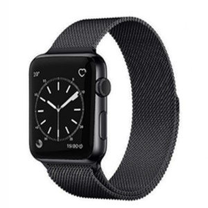 Nettech Apple Watch Seri 40/38 mm Uyumlu Metal Kordon (Siyah) NT-98702