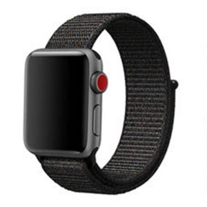 Nettech Apple Watch Seri 42/44 mm Uyumlu İp Örgü Bileklik (Siyah) NT-92329