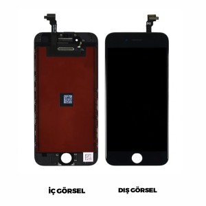 Teknonet Apple iPhone 6 Uyumlu Org Lcd+Dokunmatik+Çıtalı (Siyah) VR-1684