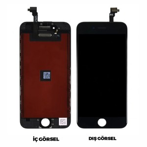 Teknonet Apple iPhone 6 Uyumlu AA Kalite Lcd+Dokunmatik+Çıtalı (Siyah) VR-2211