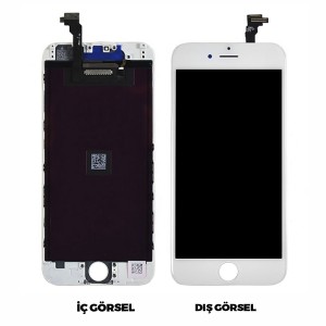 Teknonet Apple iPhone 6 Uyumlu Org Lcd+Dokunmatik+Çıtalı (Beyaz) VR-1685