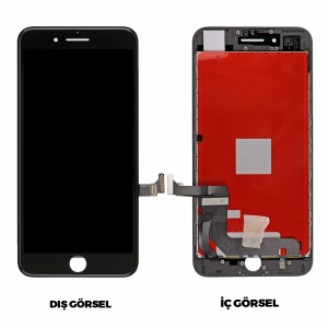Teknonet Apple iPhone 8 Plus Uyumlu Org Lcd+Dokunmatik+Çıtalı (Siyah) VR-6046