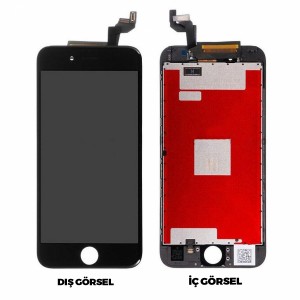 Teknonet Apple iPhone 6S Uyumlu AAA Kalite Lcd+Dokunmatik+Çıtalı (Siyah) VR-15433