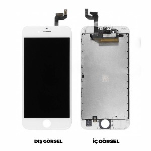 Teknonet Apple iPhone 6S Uyumlu AAA Kalite Lcd+Dokunmatik+Çıtalı (Beyaz) VR-15434