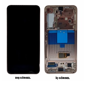 Teknonet Samsung Galaxy S22 Uyumlu Org Lcd+Dokunmatik+Çıtalı (Rose Gold) NT-97011