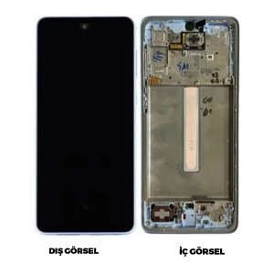 Teknonet Samsung Galaxy A33 Uyumlu Org Lcd+Dokunmatik+Çıtalı (Mavi) NT-97007