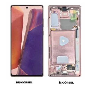 Teknonet Samsung Galaxy S22 Plus Uyumlu Org Lcd+Dokunmatik+Çıtalı (Rose Gold) NT-97006