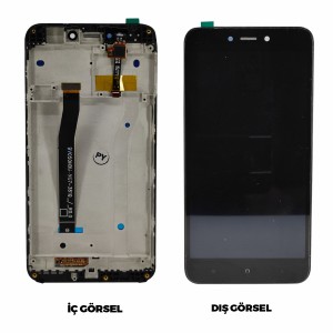 Teknonet Xiaomi Redmi 4X Uyumlu Org Lcd+Dokunmatik+Çıtalı (Siyah) NT-96636