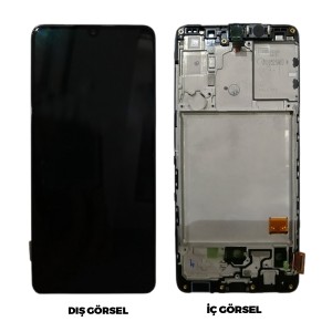 Teknonet Samsung Galaxy A41 Uyumlu Revize Lcd+Dokunmatik+Çıtalı (Siyah) NT-96598