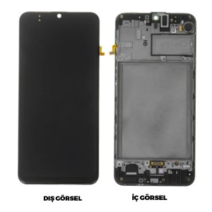 Teknonet Samsung Galaxy M30S Uyumlu Revize Lcd+Dokunmatik+Çıtalı (Siyah) NT-96594