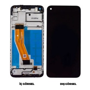 Teknonet Samsung Galaxy M11 Uyumlu Revize Lcd+Dokunmatik+Çıtalı (Siyah) NT-96590