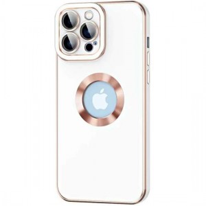 Nettech Apple iPhone 13 Pro Max Uyumlu Halkalı Logo Seri Arka Koruma Kılıf (Beyaz) NT-97171