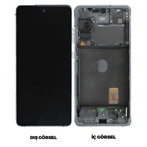 Teknonet Samsung Galaxy S20 FE Uyumlu Org Lcd+Dokunmatik+Çıtalı (Beyaz) NT-95994