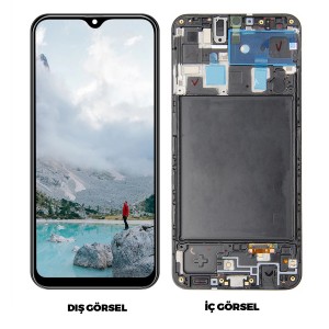 Teknonet Samsung Galaxy A20 Uyumlu Oled Lcd+Dokunmatik+Çıtalı (Siyah) NT-95839