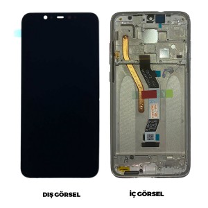 Teknonet Xiaomi Redmi Note 8 Pro Uyumlu Org Lcd+Dokunmatik+Çıtalı (Gri) NT-92761