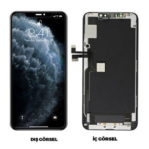 Teknonet Apple iPhone 11 Pro Max Uyumlu Org Lcd+Dokunmatik (Siyah) NT-81778