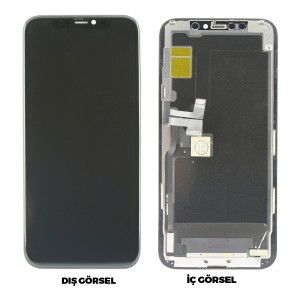 Teknonet Apple iPhone 11 Pro Uyumlu Org Lcd+Dokunmatik (Siyah) NT-78829