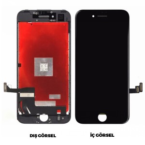 Teknonet Apple iPhone 8 Uyumlu AA Kalite Lcd+Dokunmatik+Çıtalı (Siyah) VR-1172