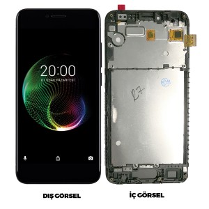 Teknonet Vestel Venüs E3 Uyumlu Org Lcd+Dokunmatik+Çıtalı (Siyah) NT-85114
