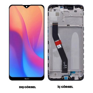 Teknonet Xiaomi Redmi 8A Uyumlu Org Lcd+Dokunmatik+Çıtalı (Siyah) NT-83728
