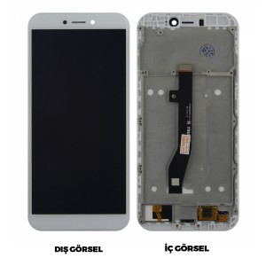 Teknonet General Mobile GM8 Go Uyumlu Org Lcd+Dokunmatik+Çıtalı (Beyaz) VR-15501