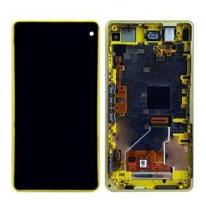 Teknonet Sony Xperia Z1 Mini Uyumlu Org Lcd+Dokunmatik+Çıtalı (Sarı) VR-4767