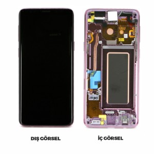 Teknonet Samsung Galaxy G960 S9 Uyumlu Org Lcd+Dokunmatik+Çıtalı (Mor) NT-98788